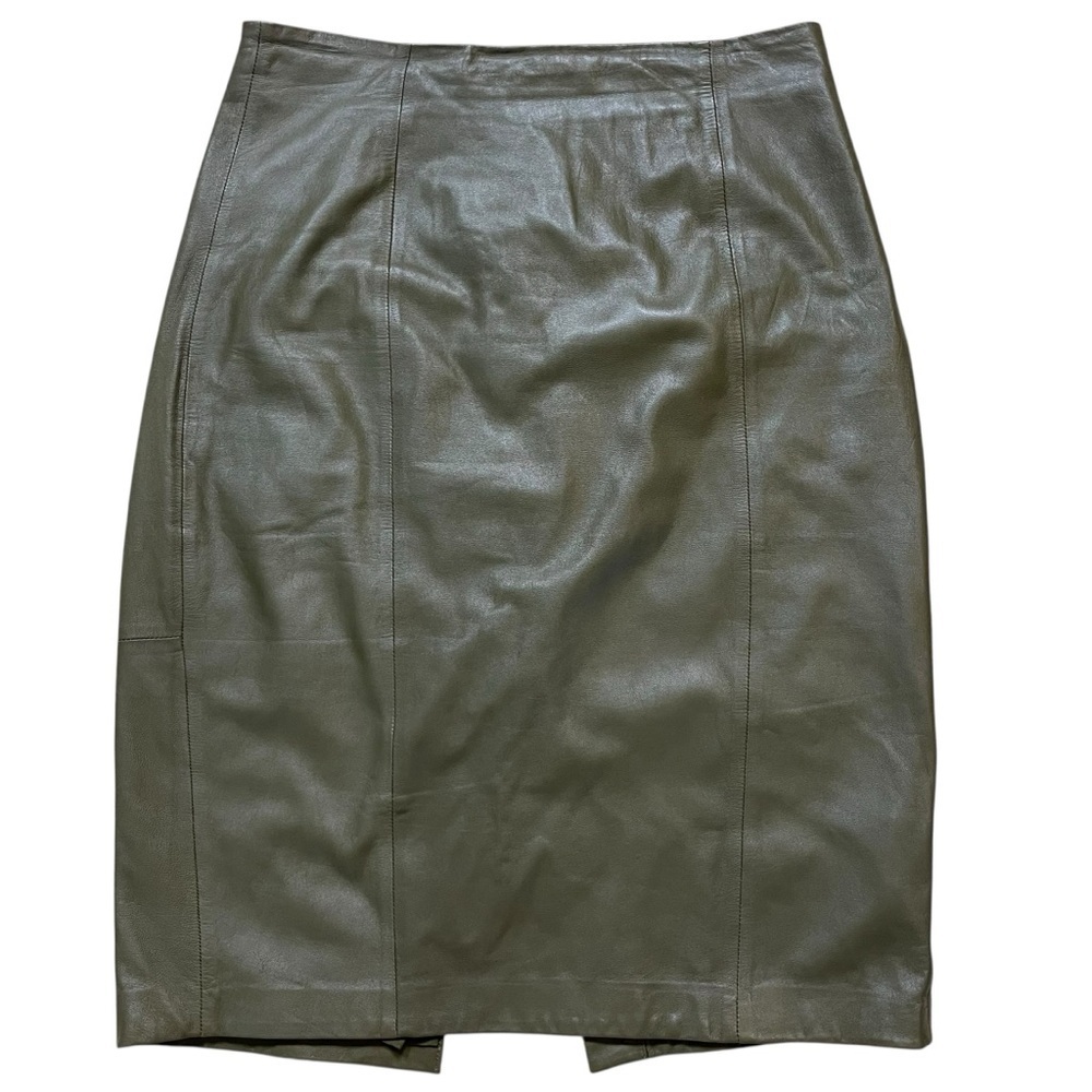 Banana Republic Heritage Collection 100% Lamb Leather Chic Office Pencil Skirt 6